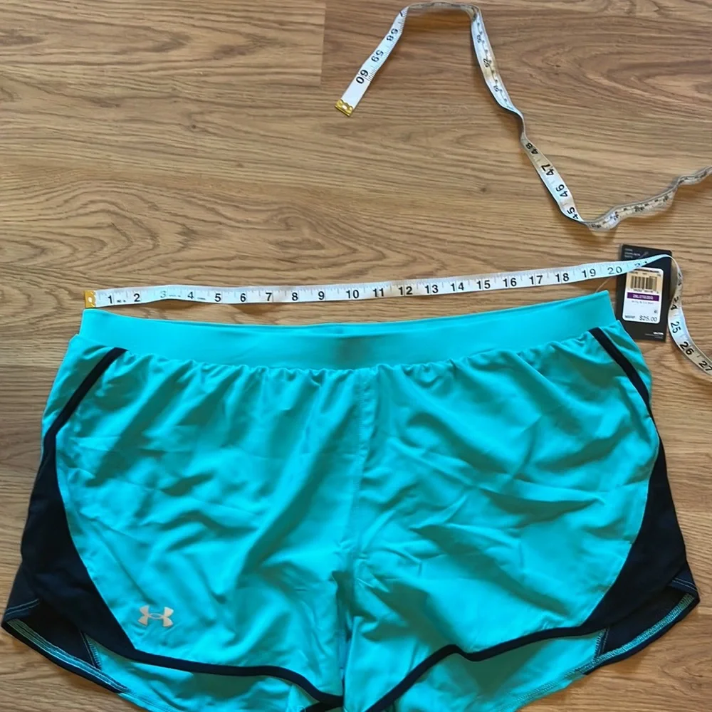 Under Armour NWT Teal HeatGear Shorts - Picture 5 of 7